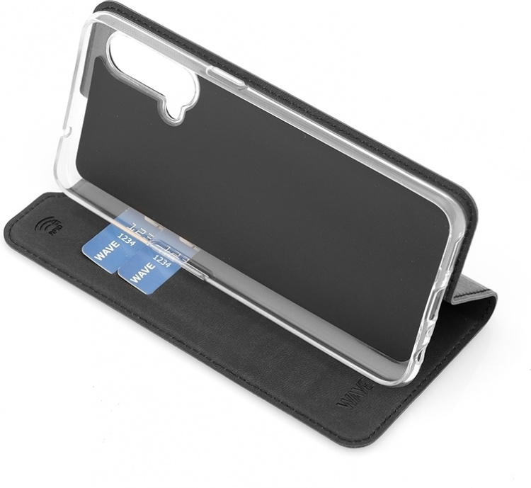 Wave BookCase beskyttelsesetui, OnePlus Nord CE 5G, svart