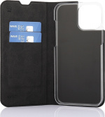 Wave BookCase beskyttelsesveske, iPhone 13 Pro Max, svart