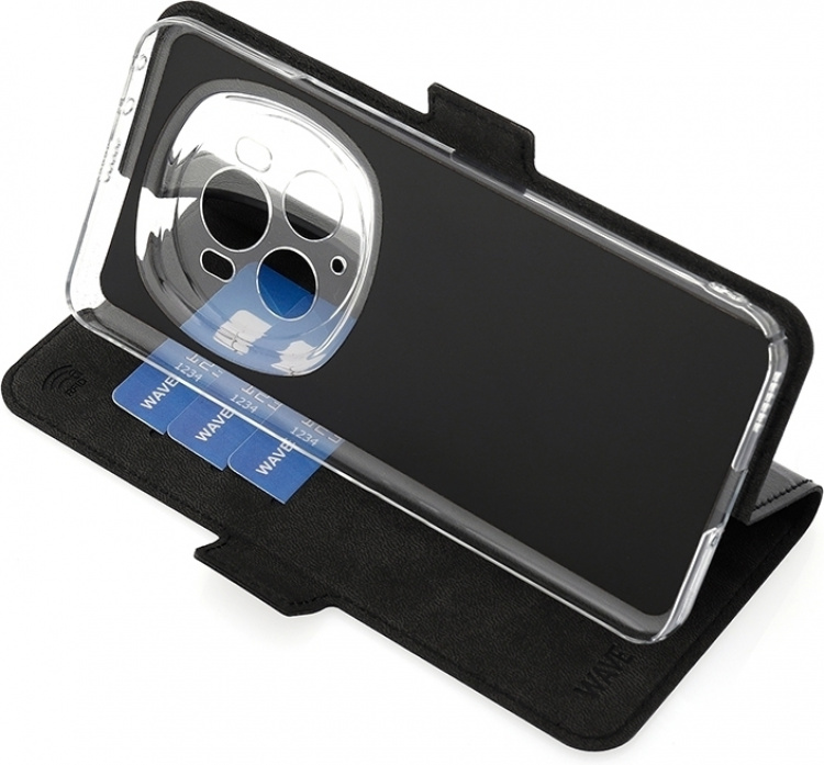 Wave BookCase beskyttelsesveske, Honor Magic6 Pro 5G, svart