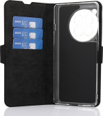 Wave BookCase beskyttelsesveske, OnePlus 12R, svart