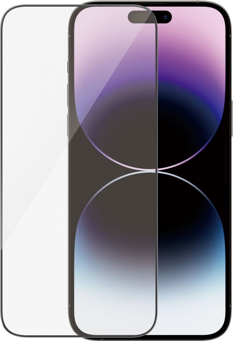 PanzerGlass panserglass, iPhone 14 Pro Max, svart ramme
