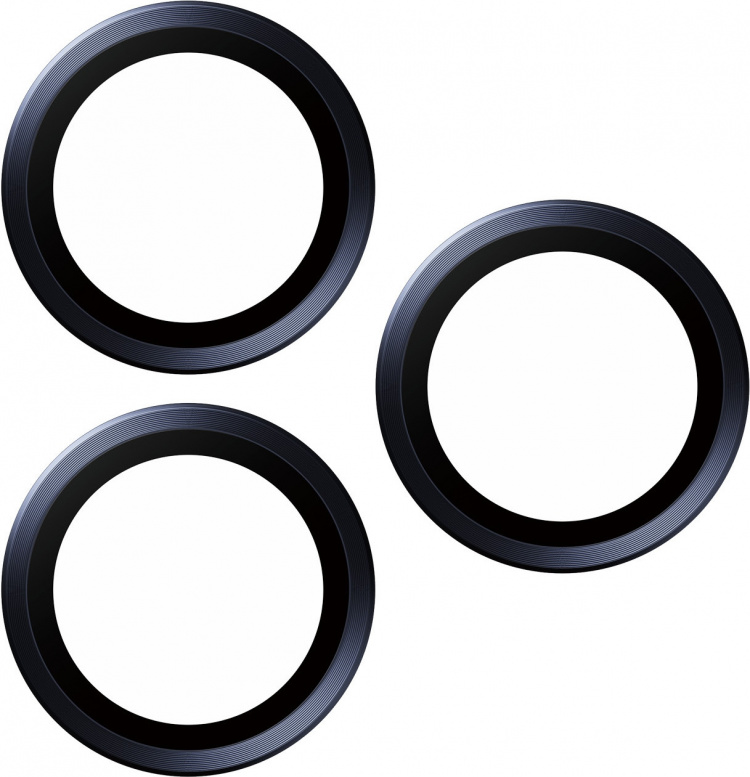 PanzerGlass Hoops kameralinsedeksel, iPhone 15 Pro / 15 Pro Max, blå titan