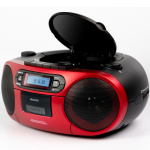 AIWA Kassettradio CD/FM-radio/Kassettbånd/USB/BT Rød