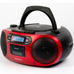 AIWA Kassettradio CD/FM-radio/Kassettbånd/USB/BT Rød