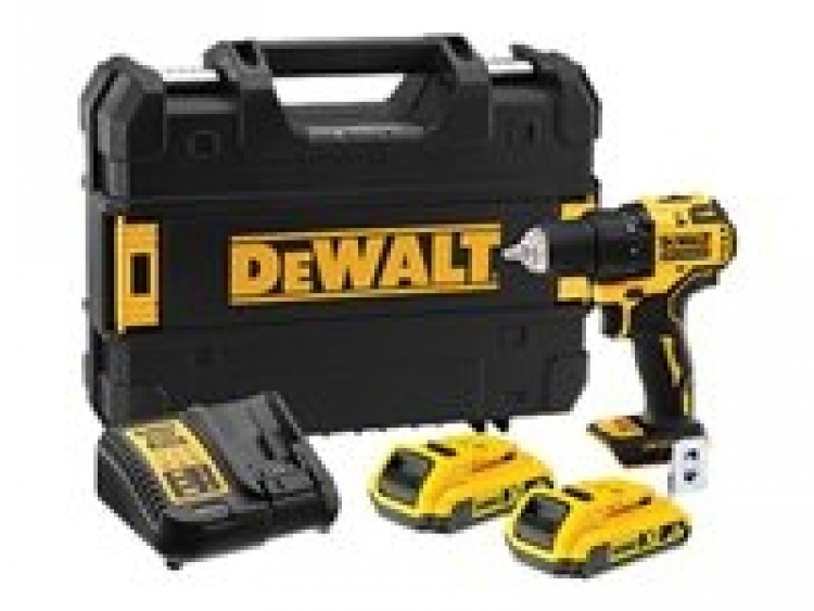 DeWALT DCD708D2T-QW Sladdlös borrskruvdragare Med batteri 2 batterier ingår Nyckellös chuck