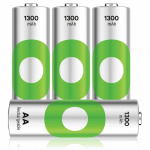 GP ReCyko NiMH 130AAHCE oppladbare batterier, 4-pakning