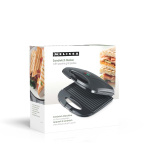 MELISSA Sandwichmaker | 750 W | Grillplater | Automatisk temperaturkontroll | Non-stick-belegg | Svart