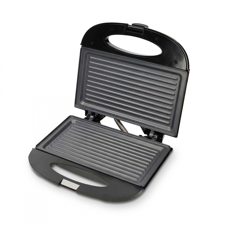 MELISSA Sandwichmaker | 750 W | Grillplater | Automatisk temperaturkontroll | Non-stick-belegg | Svart