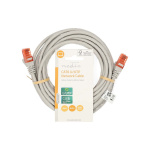 Nedis CAT6 Nettverkskabel | RJ45 Han | RJ45 Han | U/UTP | 5.00 m | Rund | PVC | Grå | Label