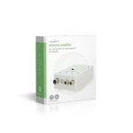 Nedis CATV forsterker | Forsterkning: 25 dB | 47 - 694 MHz | Antall utganger: 2 | Forsterkningskontroll | Hvit