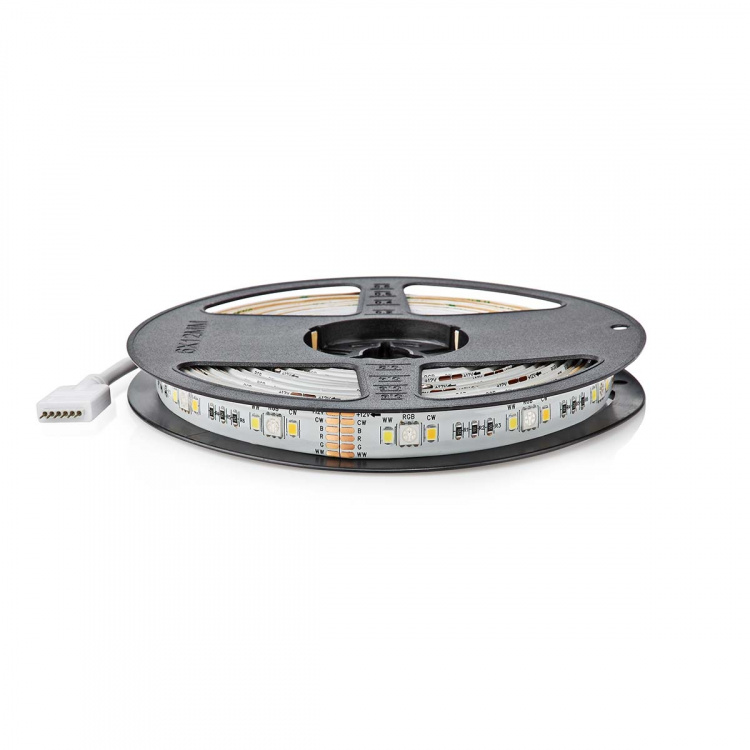 Nedis SmartLife LED-Stripe | Kald Hvit / RGB / Varm Hvit | SMD | 5.00 m | IP21 | 2700 - 6500 K | 960 lm | Android™ / IOS Nedis SmartLife LED-Stripe | Kald Hvit / RGB / Varm Hvit | SMD | 5.00 m | IP21 | 2700 - 6500 K | 960 lm | Android™ / IOS