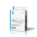 Nedis SmartLife Gateway | Bluetooth® / Zigbee 3.0 | 50 Enheter | USB-Strøm | Android™ / IOS | Hvit