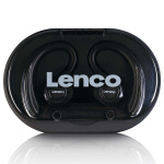 Lenco Sport IPX5 TWS Bluetooth®-øretelefoner i svart