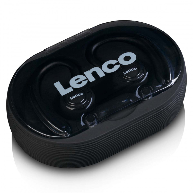 Lenco Sport IPX5 TWS Bluetooth®-øretelefoner i svart