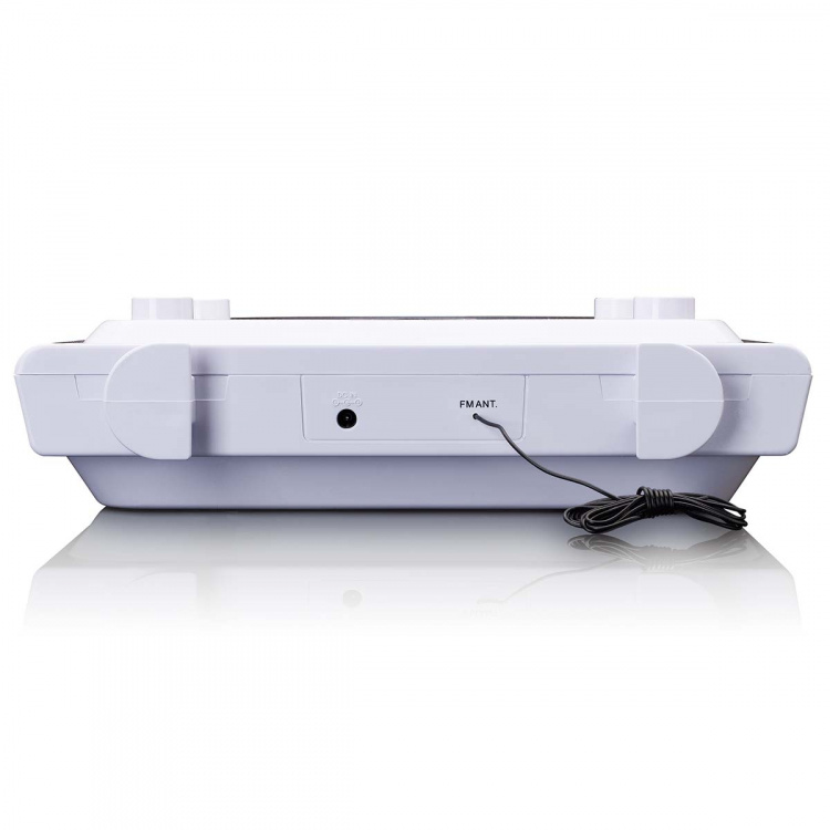 Lenco Kjøkkenklokkeradio med CD Bluetooth® og fjernkontroll Hvit