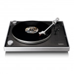 Lenco Platespiller med synlig remdrift, ramme i børstet aluminium og Ortofon 2M RED kassett Svart Lenco Platespiller med synlig remdrift, ramme i børstet aluminium og Ortofon 2M RED kassett Svart