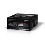 Lenco Platespiller med synlig remdrift, ramme i børstet aluminium og Ortofon 2M RED kassett Svart Lenco Platespiller med synlig remdrift, ramme i børstet aluminium og Ortofon 2M RED kassett Svart