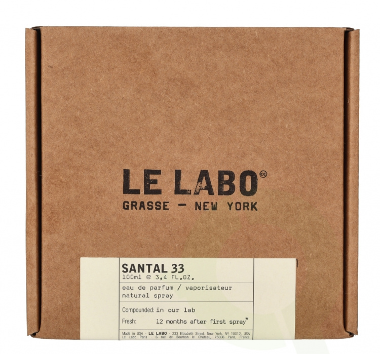 Le Labo Inc Le Labo Santal 33 Edp Spray 100 ml