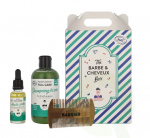 Monsieur Barbier The Hair & Beard Box 280 ml Sjampo 250 ml/skjeggolje 30 ml/kam