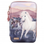 Miss Melody Trippel pennal med quilting NIGHT HORSES ( 0412512 )