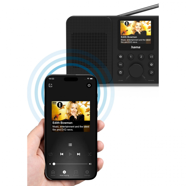 Hama Radio Dab+ Fm Internet DIR10 Bluetooth Svart Hama Radio Dab+ Fm Internet DIR10 Bluetooth Svart