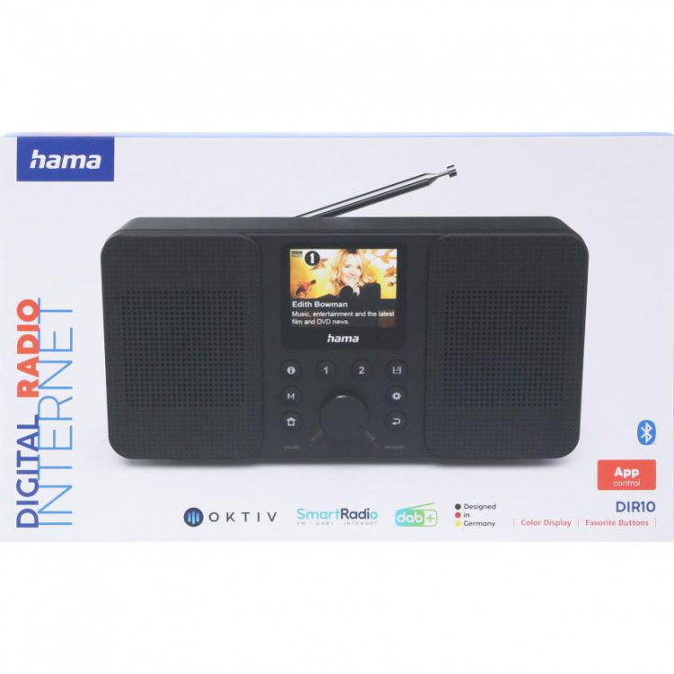 Hama Radio Dab+ Fm Internet DIR10 Bluetooth Svart Hama Radio Dab+ Fm Internet DIR10 Bluetooth Svart