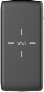 Wave QiPower reservestrømforsyning, 10 000 mAh, svart