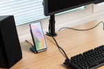 Wave Qi Desktop Stand 15W med trådløs lading, svart