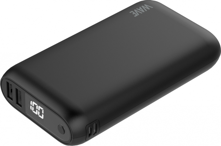 Wave Extrapower Powerbank, 20 000 mAh, svart