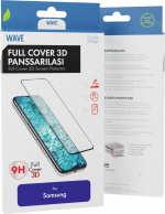 Wave Heldekkende 3D panserglass, Samsung Galaxy S21 Ultra 5G, svart
