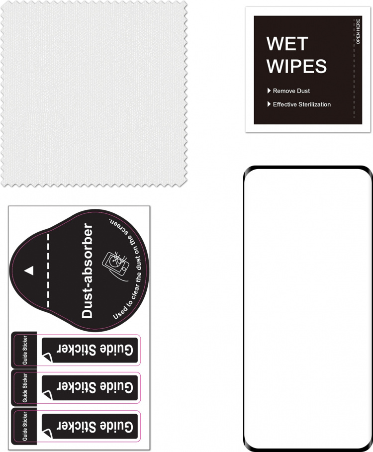 FoneKit Heldekkende panserglass, OnePlus 11, svart