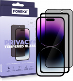 FoneKit Privacy+ heldeksel, iPhone 14 Pro Max, svart FoneKit Privacy+ heldeksel, iPhone 14 Pro Max, svart