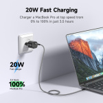 FoneKit Mini 20W AC-lader, USB-C, svart