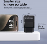 FoneKit Dobbel 20W-lader, USB-C + USB-A, svart