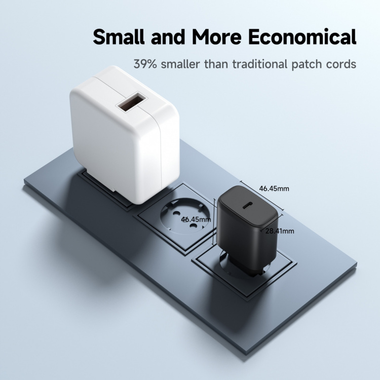 FoneKit GaN PD 65W AC-lader, USB-C, svart