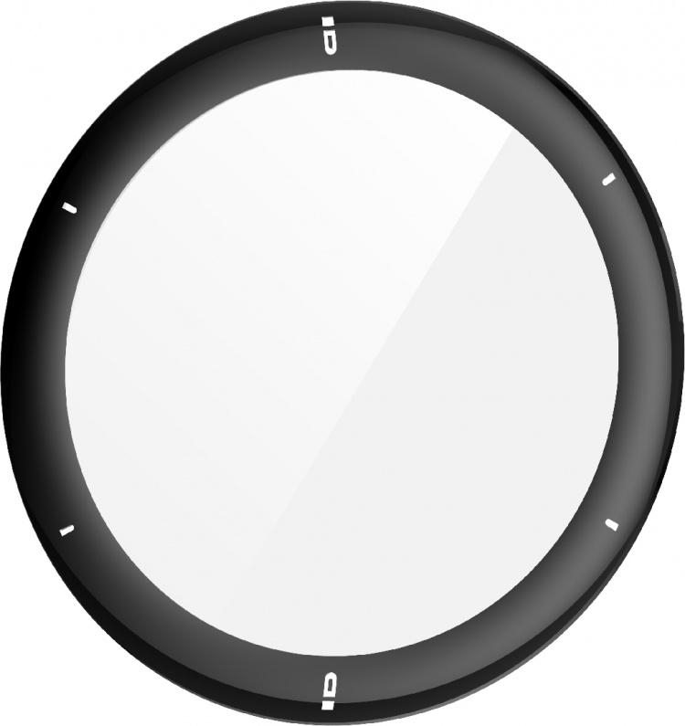 Wave 3D PMMA skjermbeskytter, Garmin Venu 2 / 2 Plus, svart