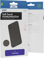 Wave Soft Touch silikonbeskyttelse, Samsung Galaxy A15, Svart