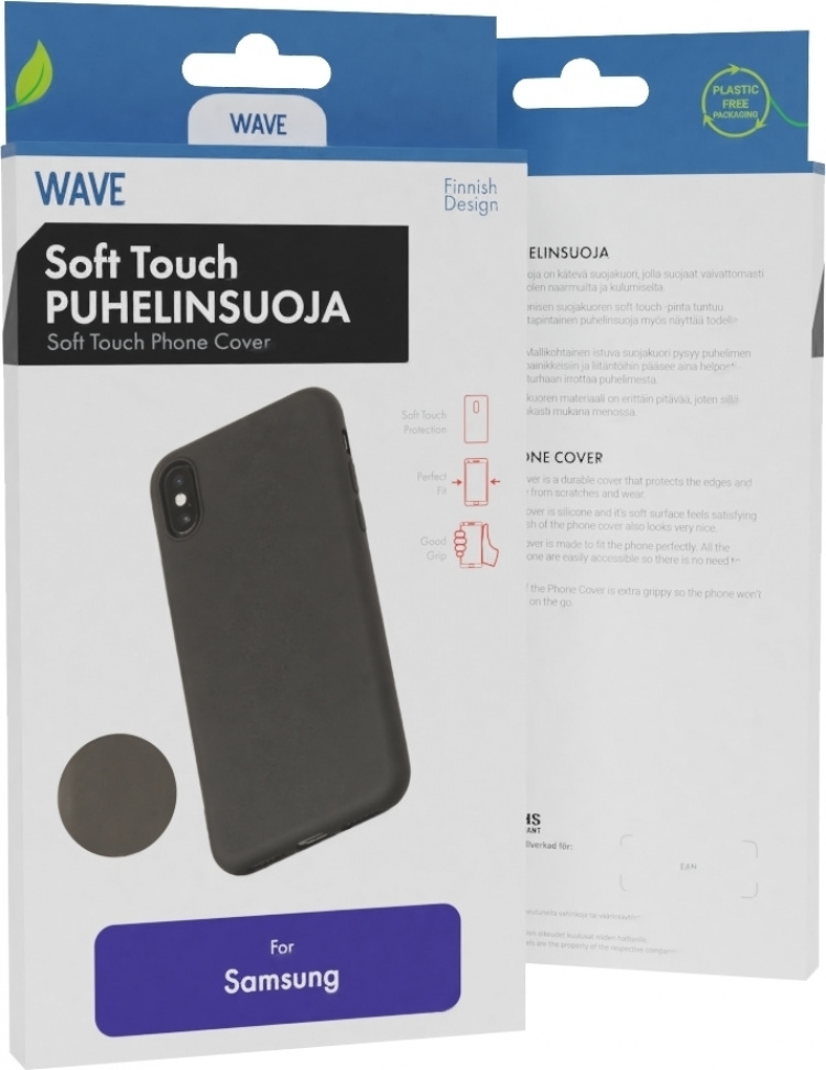 Wave Soft Touch silikonbeskyttelse, Samsung Galaxy A15, Svart