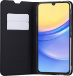 FoneKit BookCase beskyttelsesveske, Samsung Galaxy A15, svart