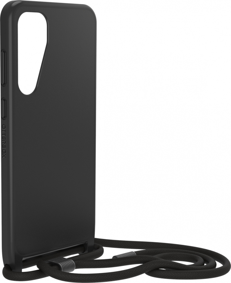 Otterbox React Necklace beskyttelsesetui med stropp, svart, Samsung Galaxy S24+ Otterbox React Necklace beskyttelsesetui med stropp, svart, Samsung Galaxy S24+