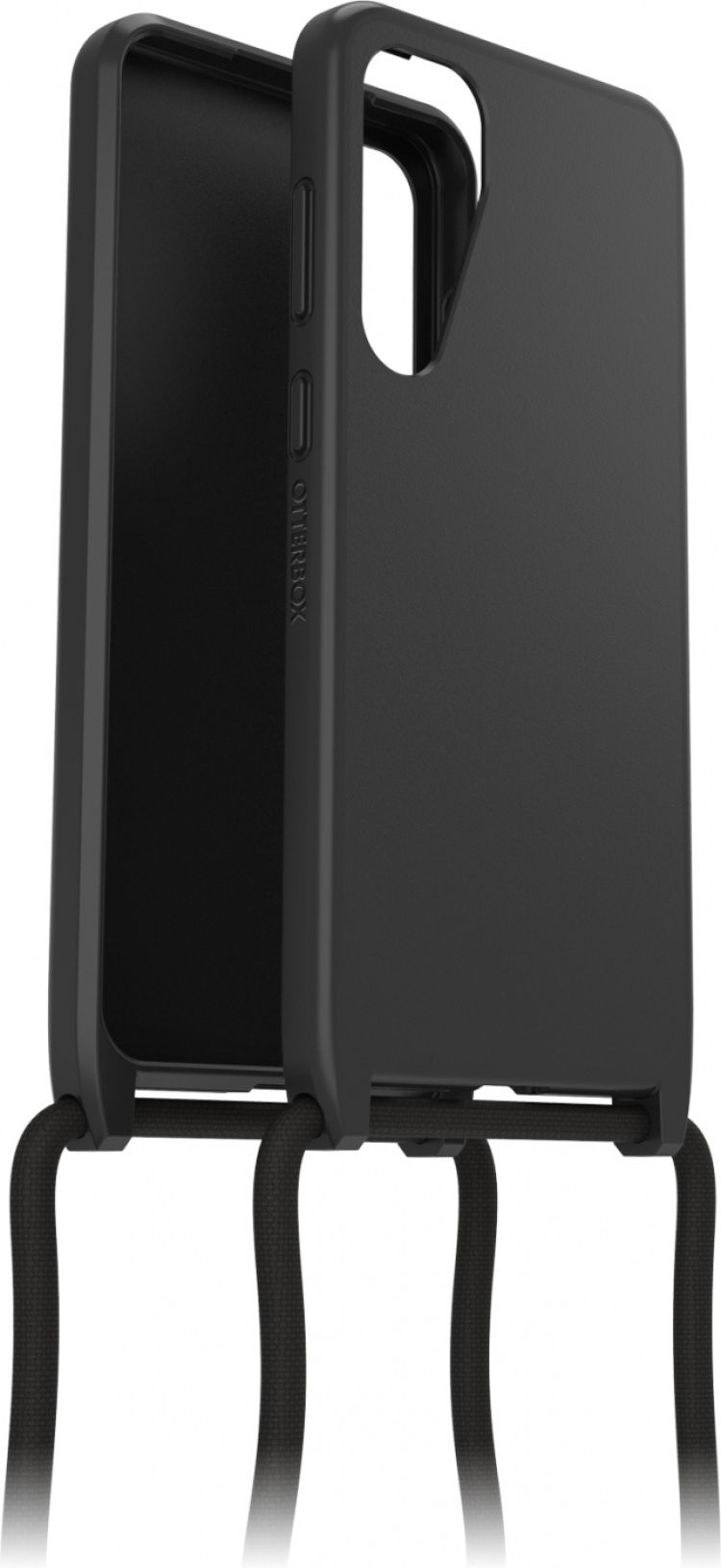Otterbox React Necklace beskyttelsesetui med stropp, svart, Samsung Galaxy S24+ Otterbox React Necklace beskyttelsesetui med stropp, svart, Samsung Galaxy S24+