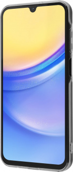 FoneKit silikonbeskyttelse, Samsung Galaxy A15, gjennomsiktig
