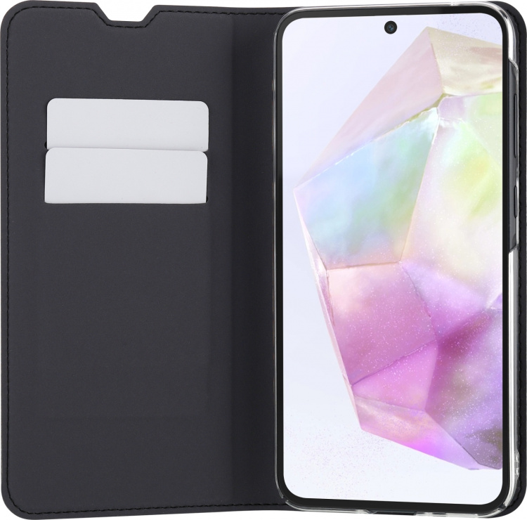 FoneKit BookCase beskyttelsesveske, Samsung Galaxy A35, svart