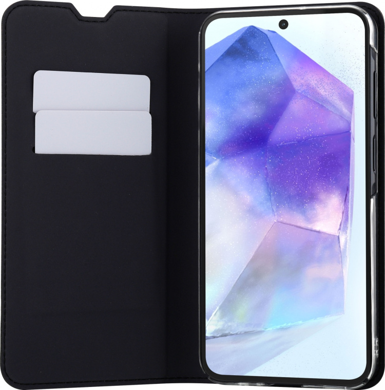 FoneKit BookCase beskyttelsesveske, Samsung Galaxy A55, svart