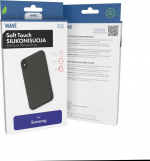 Wave Soft Touch silikonbeskyttelse, Samsung Galaxy A55 5G, svart