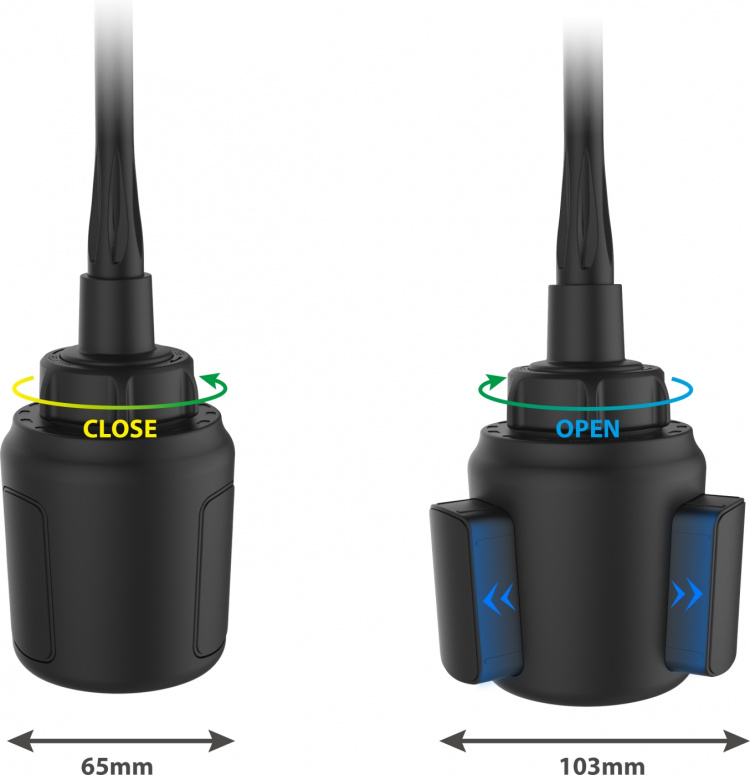 FoneKit bilholder for koppholder
