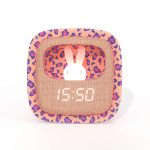 Mobility On Board Vekkerklokke med Lys Billy Clock Leopard Rose