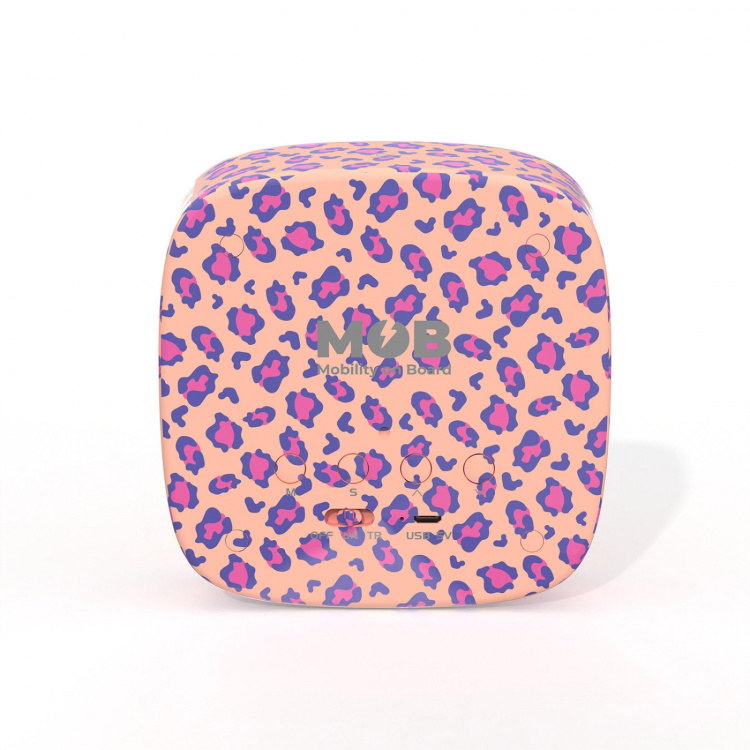 Mobility On Board Vekkerklokke med Lys Billy Clock Leopard Rose