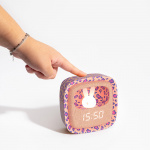 Mobility On Board Vekkerklokke med Lys Billy Clock Leopard Rose