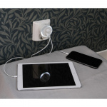 CAPiDi Sikkerhetstimer USB A+C 1-4 3,4A Hvit CAPiDi Sikkerhetstimer USB A+C 1-4 3,4A Hvit